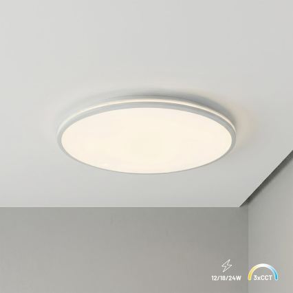 LED таванно осветително тяло HUGO LED/16/24/32W/230V 3000/4000/6500K Ø 37 см IP54 бяло