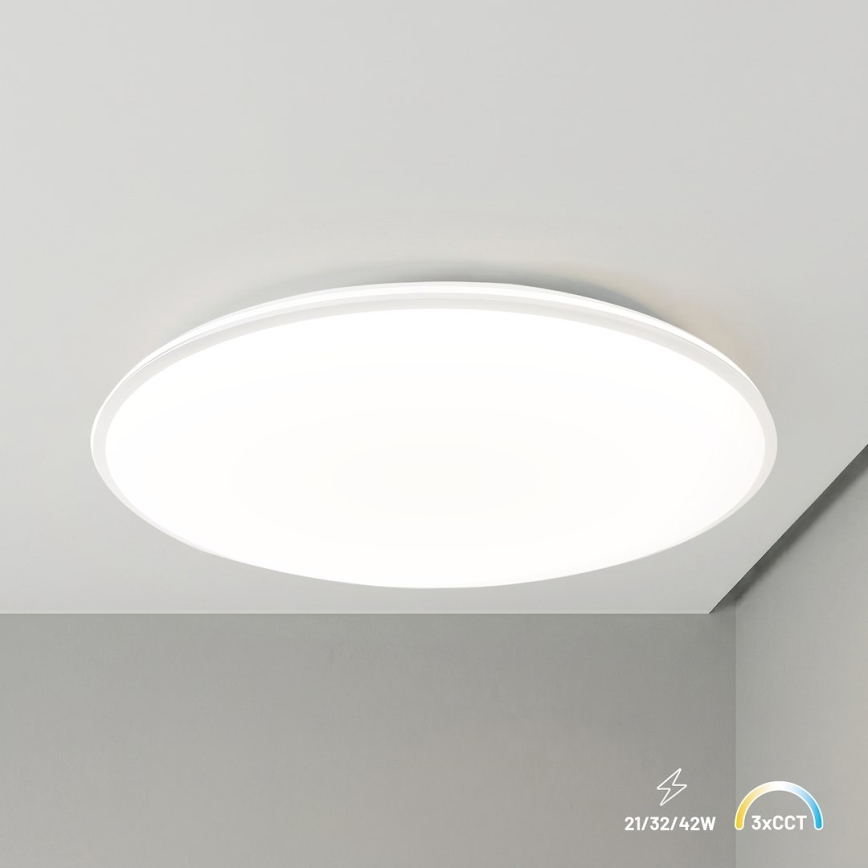 LED таванно осветително тяло HUGO LED/21/32/42W/230V 3000/4000/6500K Ø 45 см IP54 бял