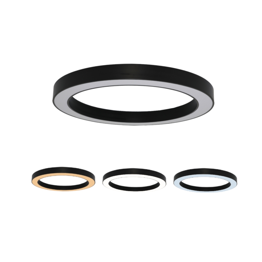 LED таванно осветително тяло LED/100W/230V 3000/4000/6500K Ø 100 cm черно