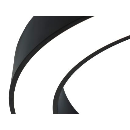 LED таванно осветително тяло LED/100W/230V 3000/4000/6500K Ø 100 cm черно