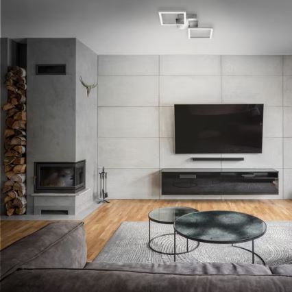 LED таванно осветително тяло LED/10W/230V 3000K матов хром