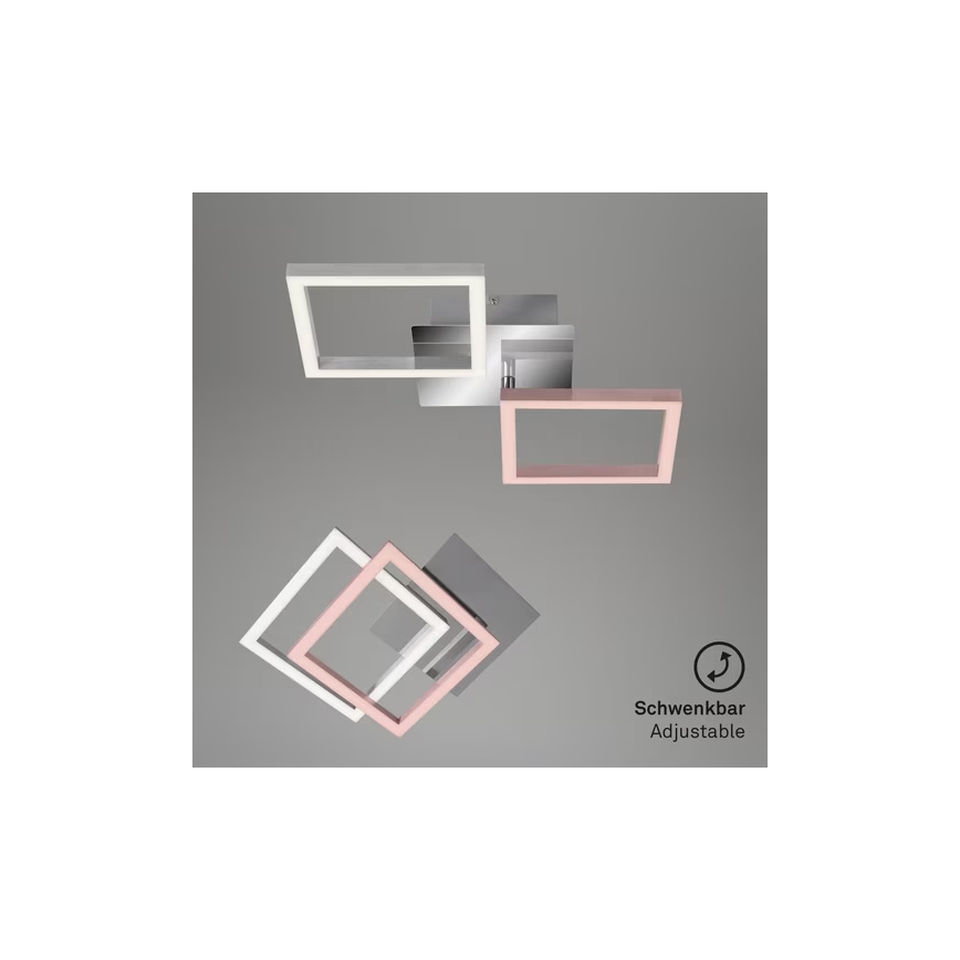 LED таванно осветително тяло LED/10W/230V 3000K матов хром