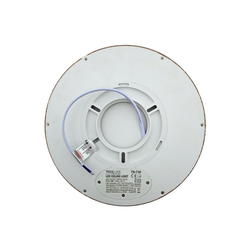 LED таванно осветително тяло LED/18W/230V 3000/4000/6500K Ø 23 см кафяво