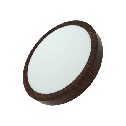 LED таванно осветително тяло LED/18W/230V 3000/4000/6500K Ø 23 см кафяво