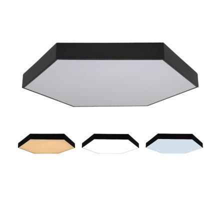 LED таванно осветително тяло LED/200W/230V 3000/4000/6500K диам. 100 cm черно