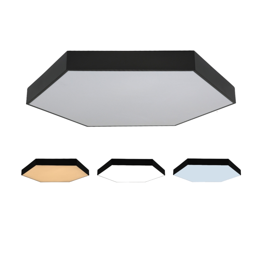 LED таванно осветително тяло LED/200W/230V 3000/4000/6500K диам. 100 cm черно