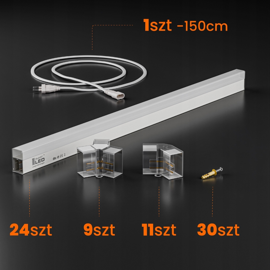 LED таванно осветително тяло HEXAGON LED/240W/85-265V 4000K 298x209 cm CRI 90 IP44 бяло