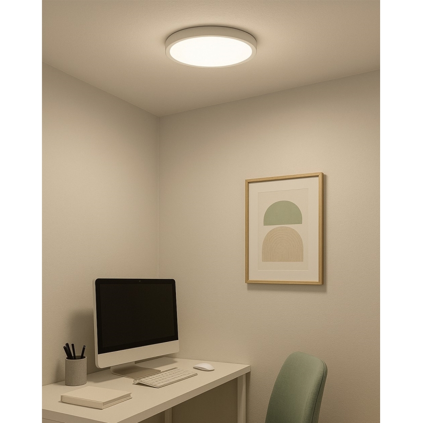 LED таванно осветително тяло LED/24W/230V 3000/4000/6500K Ø 30 см бяло