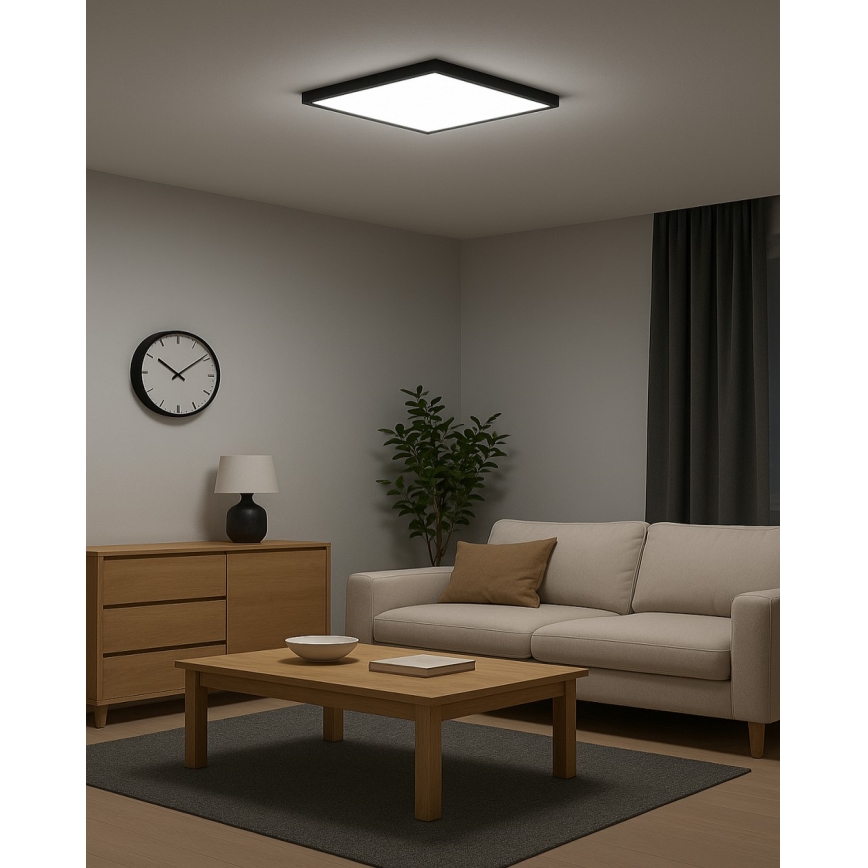 LED таванно осветително тяло LED/32W/230V 3000/4000/6500K 40x40 cm черно