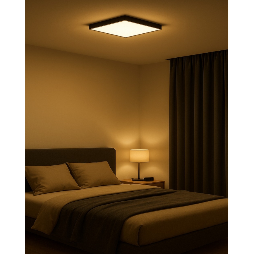 LED таванно осветително тяло LED/32W/230V 3000/4000/6500K 40x40 cm черно