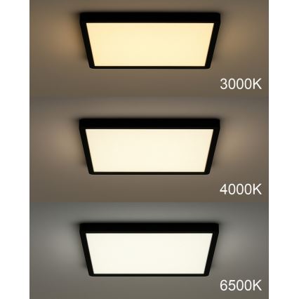 LED таванно осветително тяло LED/32W/230V 3000/4000/6500K 40x40 cm черно