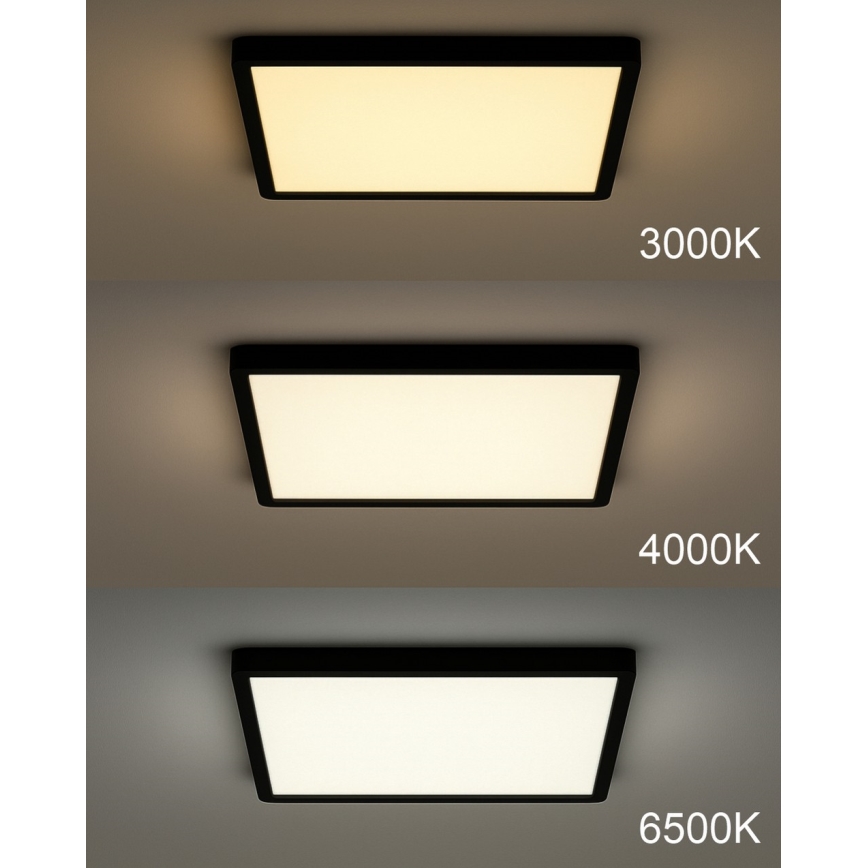 LED таванно осветително тяло LED/32W/230V 3000/4000/6500K 40x40 cm черно