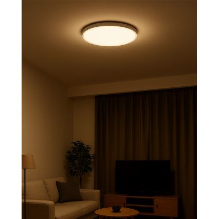 LED таванно осветително тяло LED/32W/230V 3000/4000/6500K, диаметър 40 см, бяло