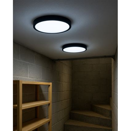 LED таванно осветително тяло LED/32W/230V 3000/4000/6500K Ø 40 cm черно