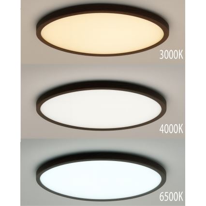LED таванно осветително тяло LED/32W/230V 3000/4000/6500K Ø 40 cm кафяво