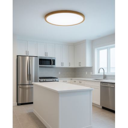 LED таванно осветително тяло LED/32W/230V 3000/4000/6500K Ø 40 см бежово