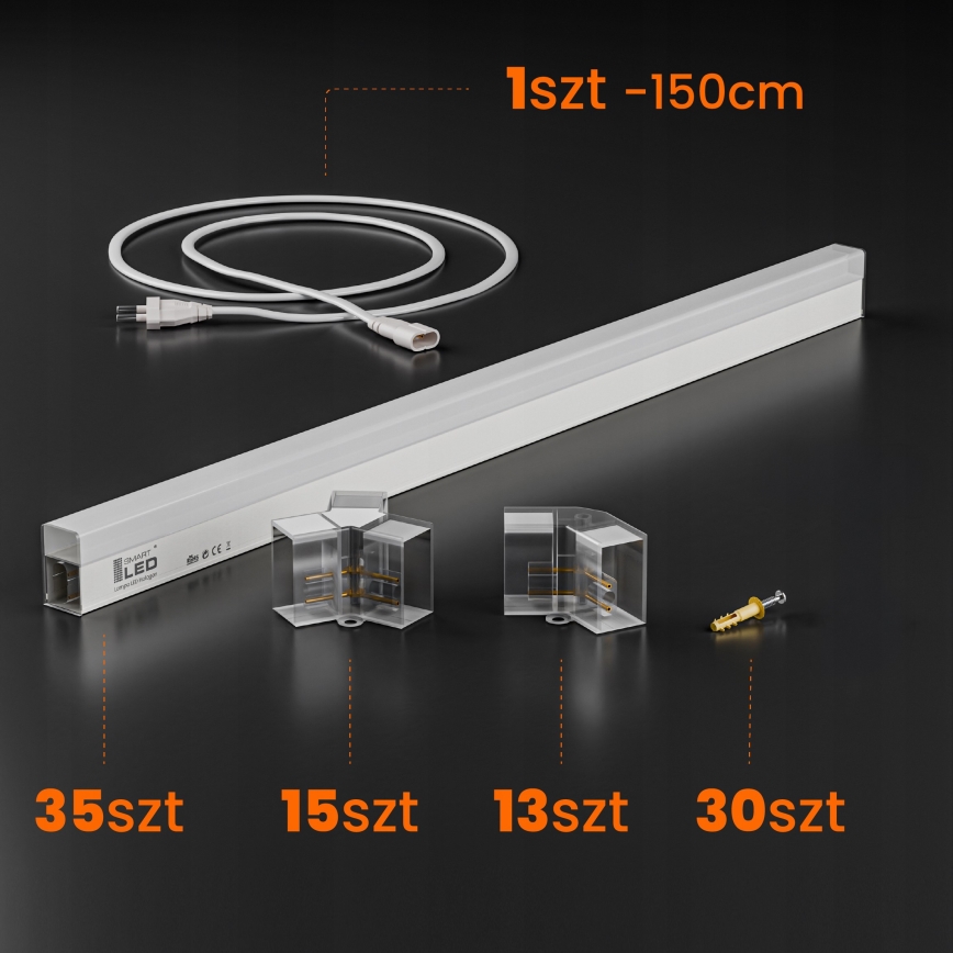 LED таванно осветително тяло HEXAGON LED/350W/85-265V 4000K 313x298 cm CRI 90 IP44 бяло