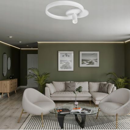 LED таванно осветително тяло LED/38W/230V + 1xGU10/30W бяло