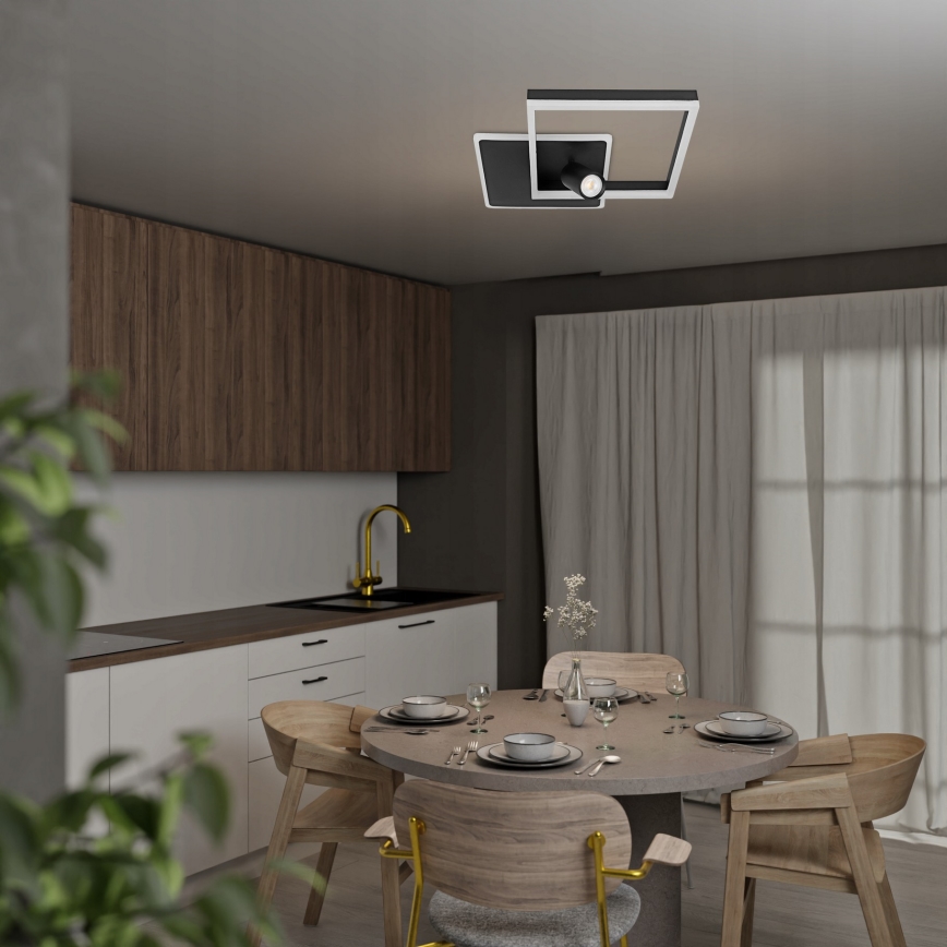 LED таванно осветително тяло LED/38W/230V + 1xGU10/30W черно