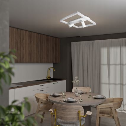 LED таванно осветително тяло LED/38W/230V + 2xGU10/30W бяло