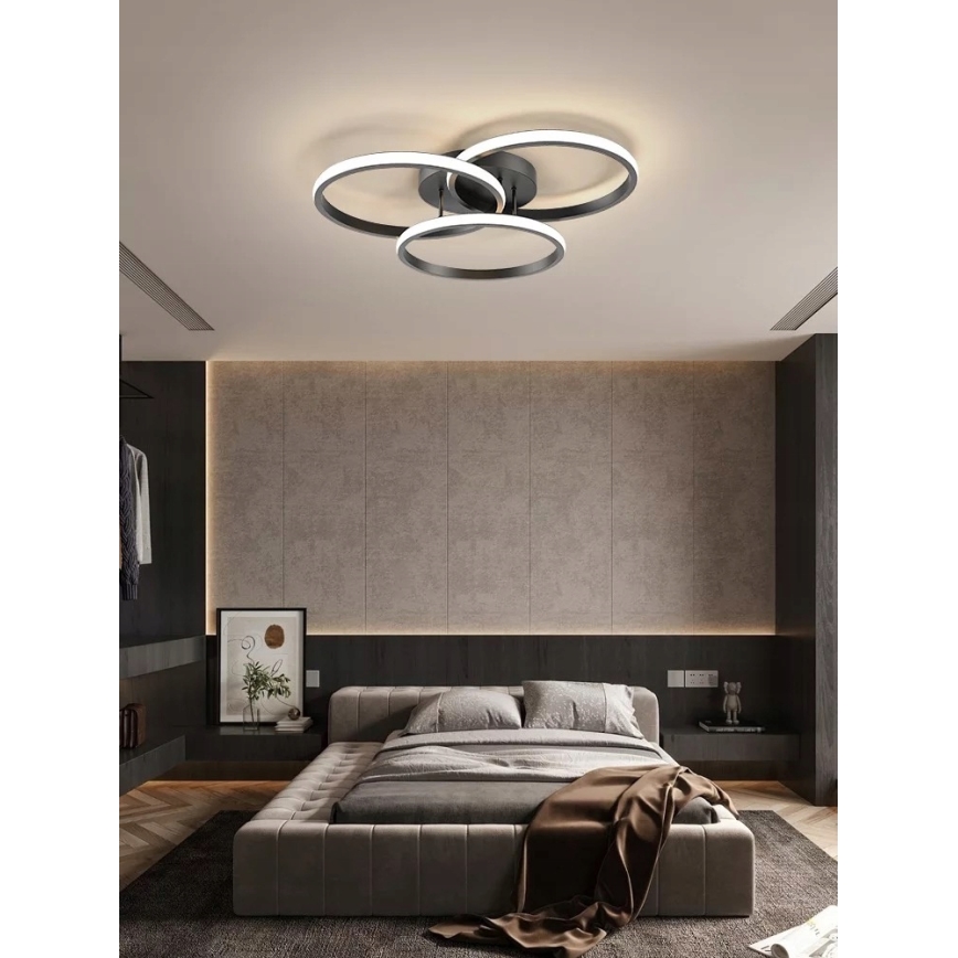 LED таванно осветително тяло LED/38W/230V черно