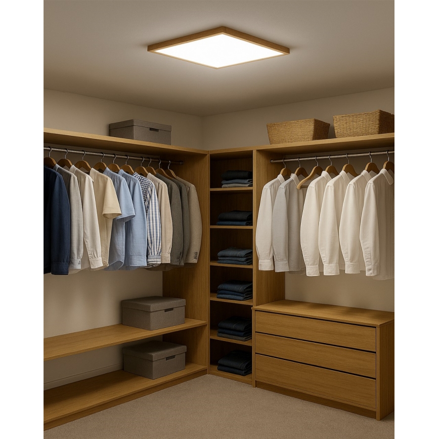 LED таванно осветително тяло LED/40W/230V 3000/4000/6500K 50x50 cm бежово