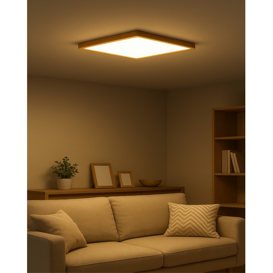 LED таванно осветително тяло LED/40W/230V 3000/4000/6500K 50x50 cm бежово