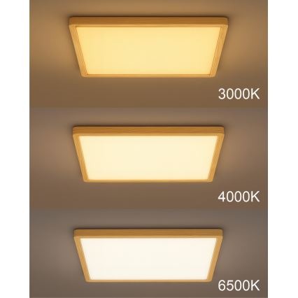 LED таванно осветително тяло LED/40W/230V 3000/4000/6500K 50x50 cm бежово