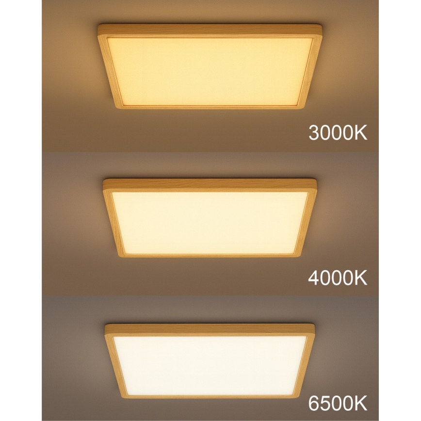 LED таванно осветително тяло LED/40W/230V 3000/4000/6500K 50x50 cm бежово