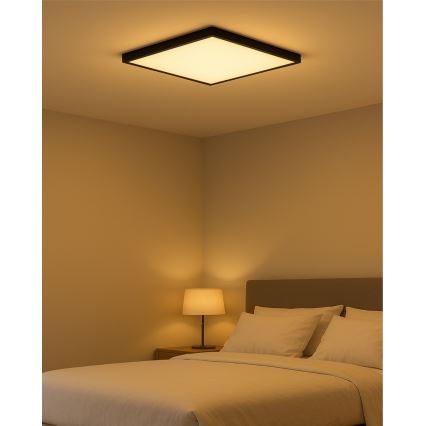 LED таванно осветително тяло LED/40W/230V 3000/4000/6500K 50x50 cm черно