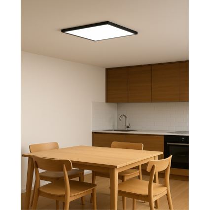 LED таванно осветително тяло LED/40W/230V 3000/4000/6500K 50x50 cm черно