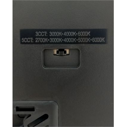 LED таванно осветително тяло LED/40W/230V 3000/4000/6500K 50x50 cm черно
