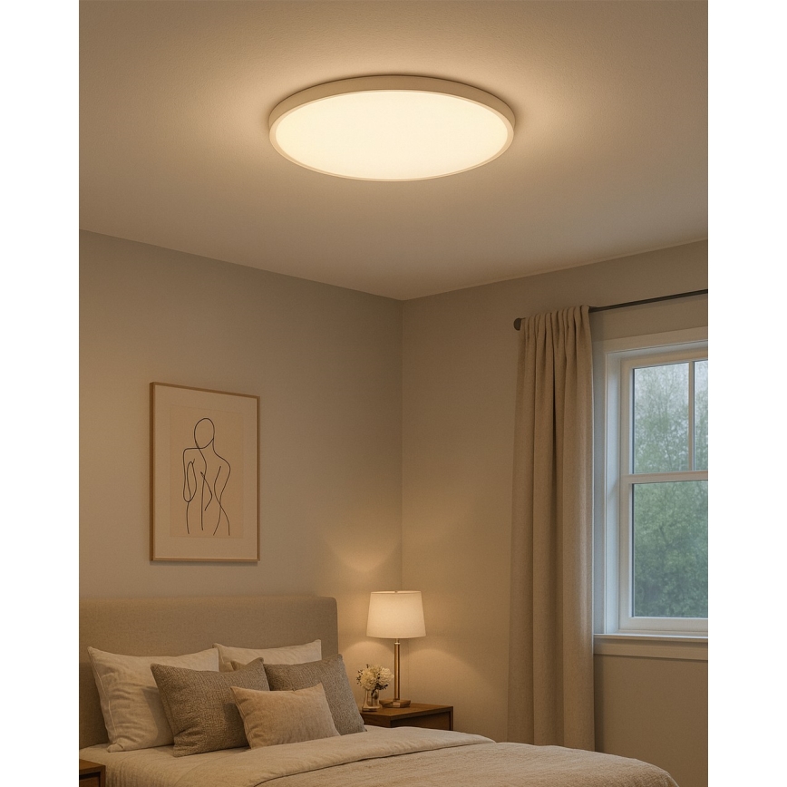 LED таванно осветително тяло LED/40W/230V 3000/4000/6500K, диаметър 50 см, бяло