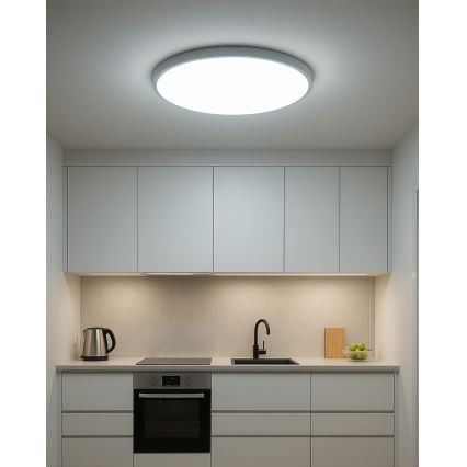 LED таванно осветително тяло LED/40W/230V 3000/4000/6500K, диаметър 50 см, бяло