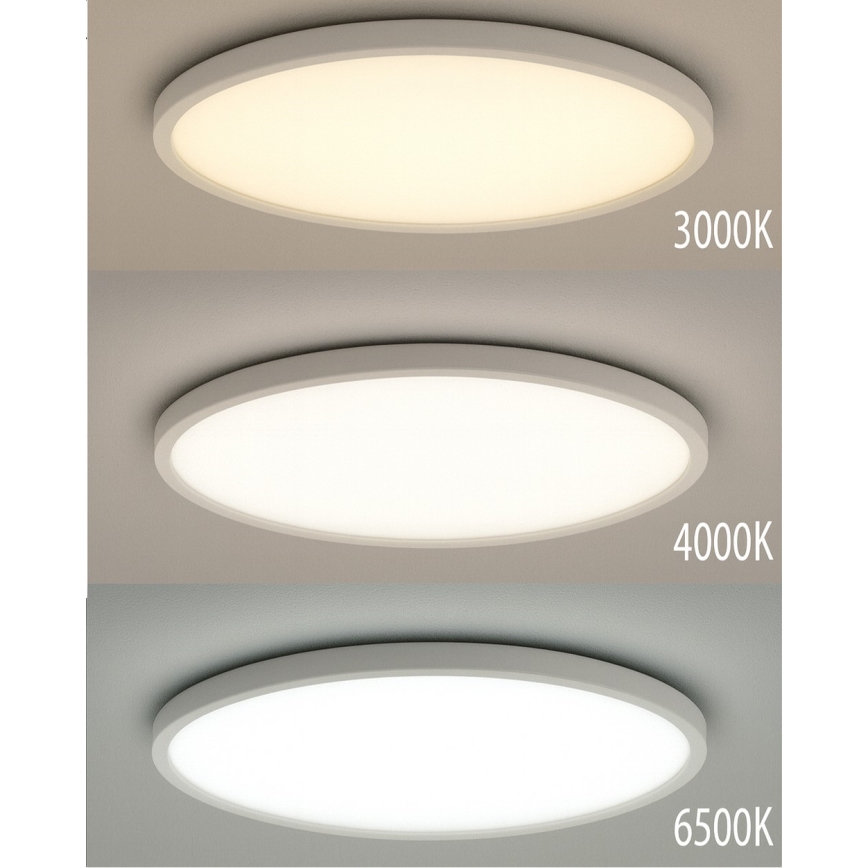 LED таванно осветително тяло LED/40W/230V 3000/4000/6500K, диаметър 50 см, бяло