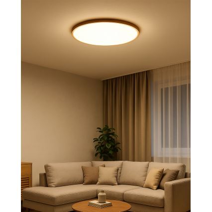 LED таванно осветително тяло LED/40W/230V 3000/4000/6500K Ø 50 cm бежово