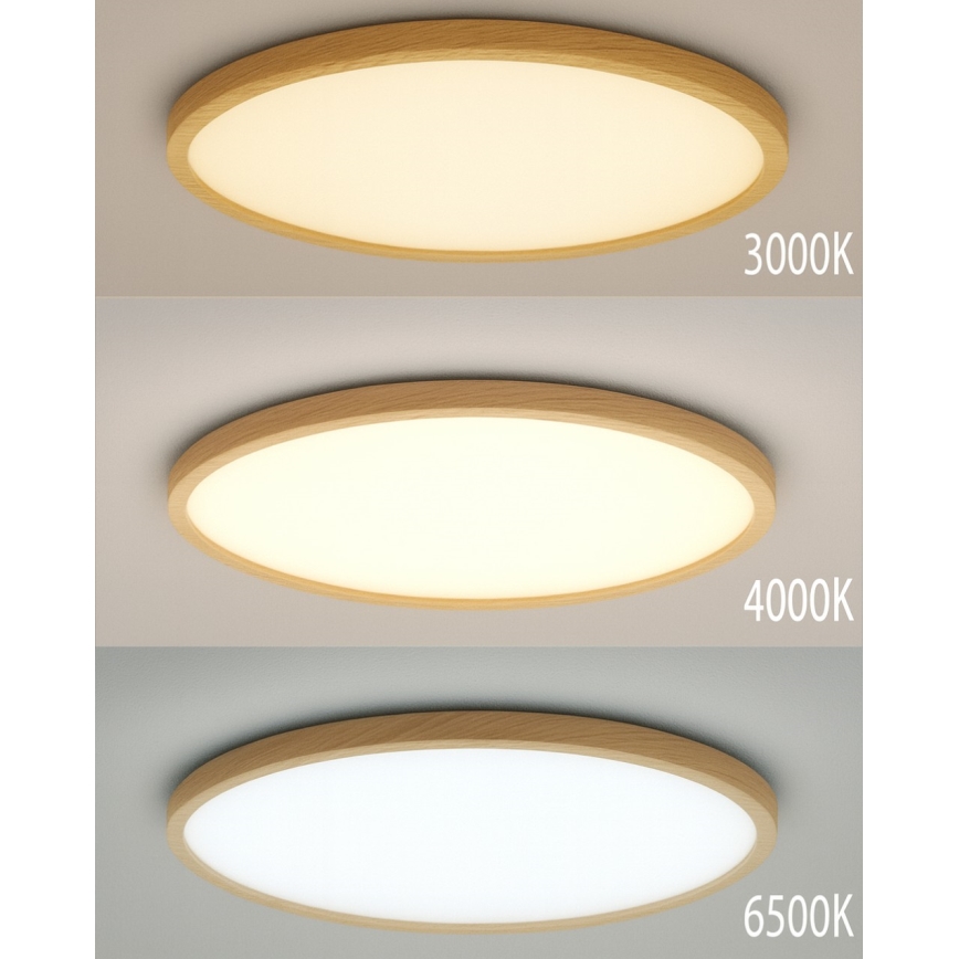 LED таванно осветително тяло LED/40W/230V 3000/4000/6500K Ø 50 cm бежово