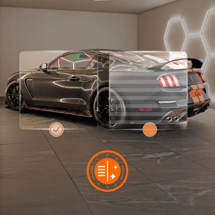 LED таванно осветително тяло HEXAGON LED/696W/85-265V 4000K 484x243 cm CRI 90 IP54 бяло