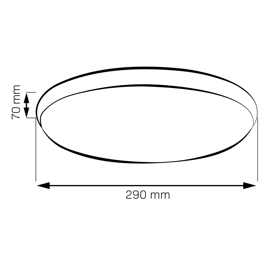 LED таванно осветително тяло LIBRA LED/15W/230V 4000K Ø 29 см златисто