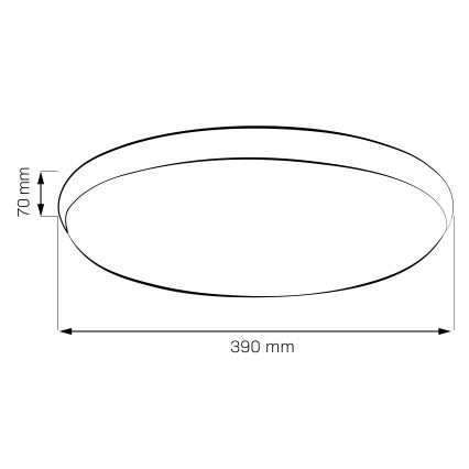 LED таванно осветително тяло LIBRA LED/24W/230V 4000K диаметър 39 см златно