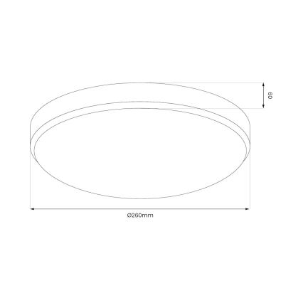 LED таванно осветително тяло MAYA LED/10W/230V Ø 26 см лъскав хром