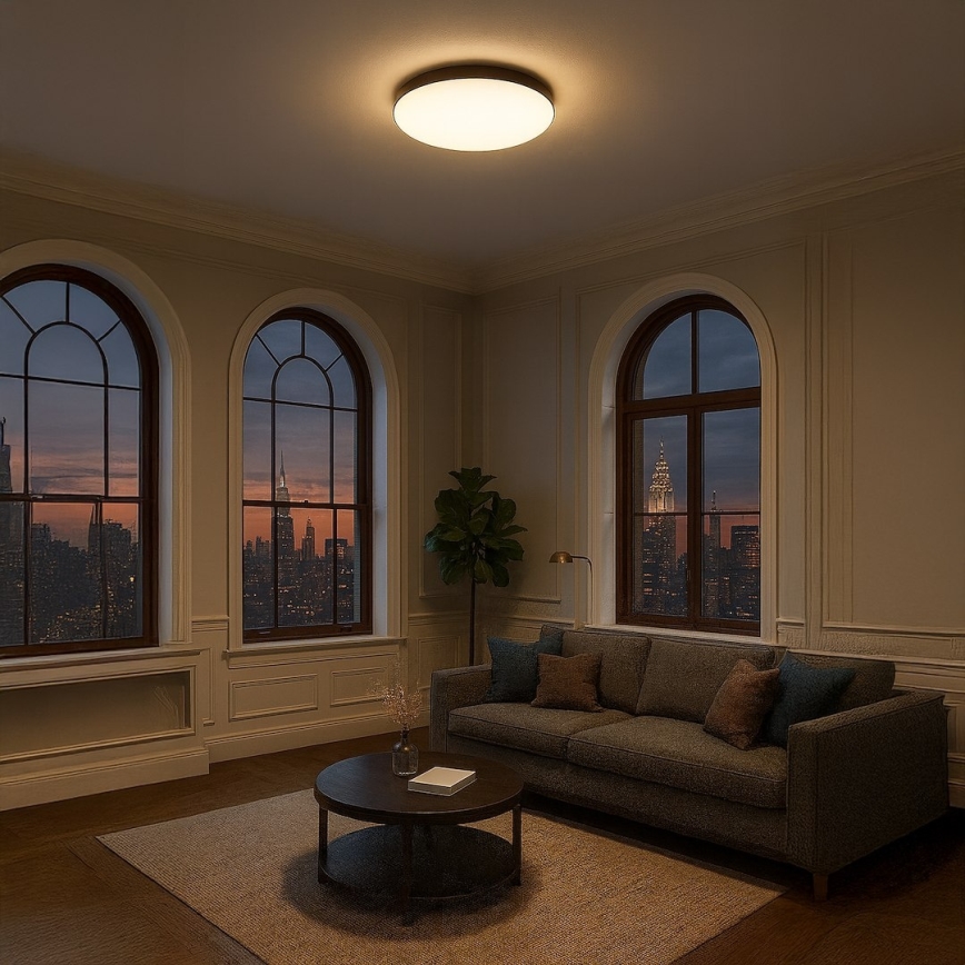 LED таванно осветително тяло MAYA LED/36W/230V, диаметър 50 см, черно