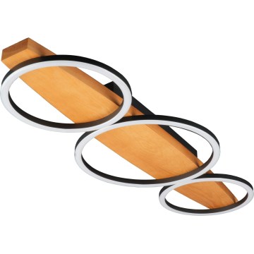 LED таванно осветително тяло MELISA LED/28W/230V 26,5x70 cm бор