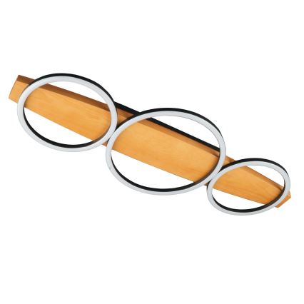 LED таванно осветително тяло MELISA LED/28W/230V 26,5x70 cm бор