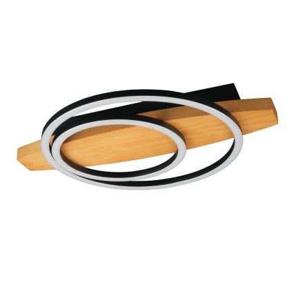 LED таванно осветително тяло MELISA LED/28W/230V 30x40 cm, цвят бор