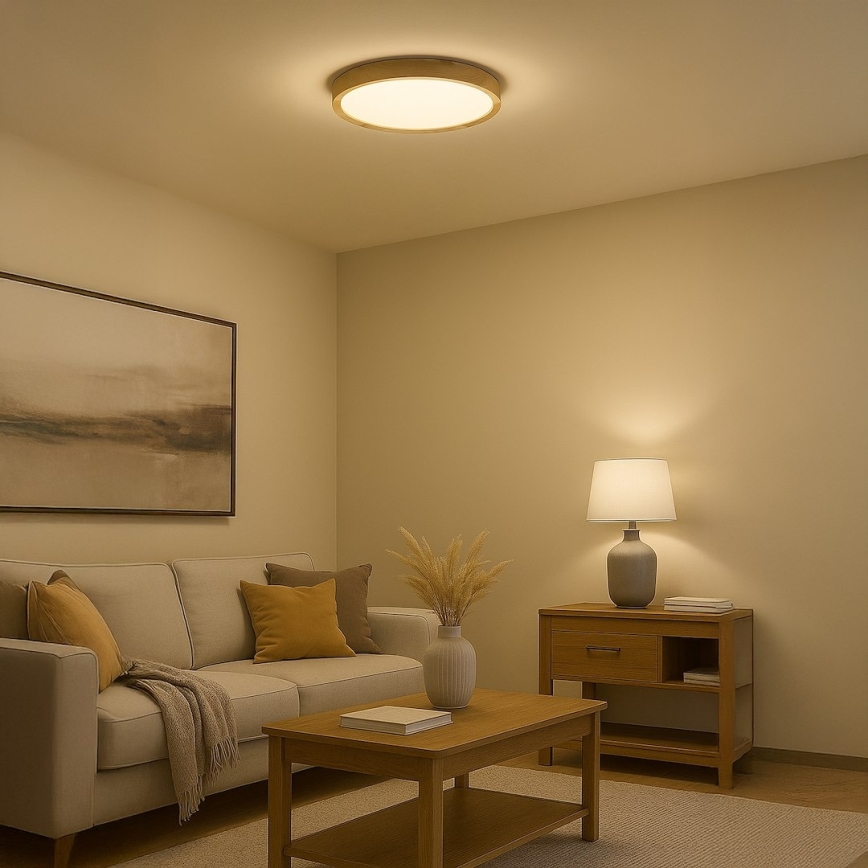 LED таванно осветително тяло ORINOKO LED/36W/230V Ø 48 см бежово