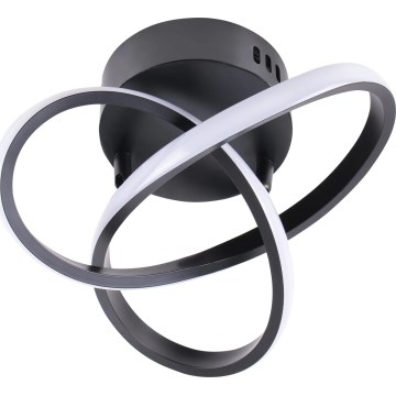 LED таванно осветително тяло OSKAR LED/15W/230V Ø 25 см черно