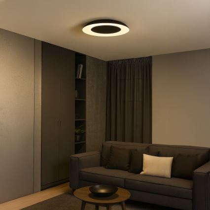 LED таванно осветително тяло PIATTINO LED/30W/230V 3000/4000/6000K Ø 40 см черно