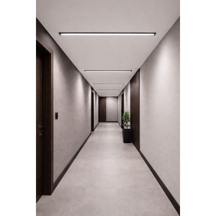 LED таванно осветително тяло REDOM LED/24W/230V 4000K 60 см черно
