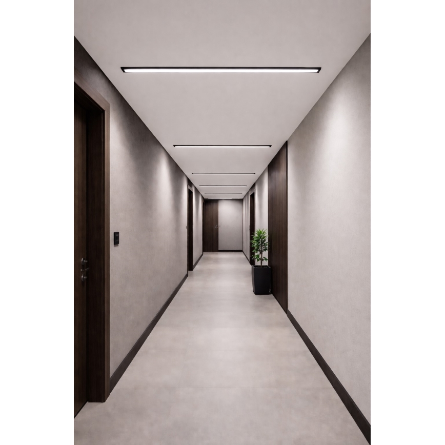 LED таванно осветително тяло REDOM LED/24W/230V 4000K 60 см черно